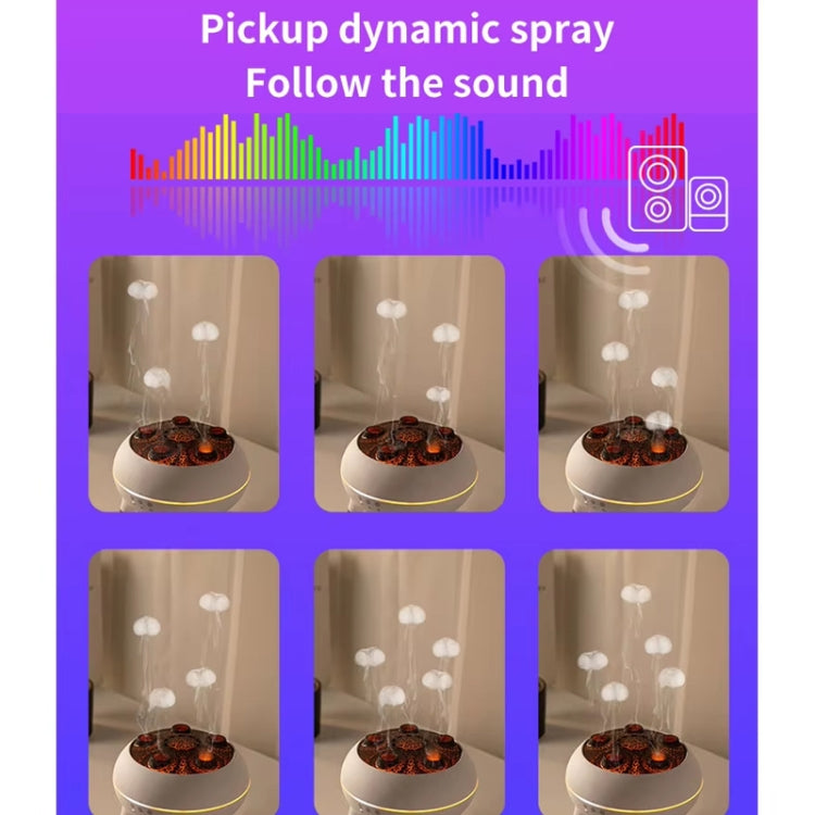 Dynamic Multi-Spray Aromatherapy Diffuser With Colorful Lights Remote Control Humidifier UK Plug(V80 Spit Circle Upgrade Model) - free shipping - PMC TechLife - Order now!