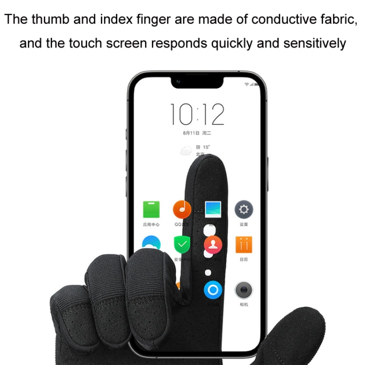 WEST BIKING Cycling Anti-slip Breathable Touch Screen Gloves, Size: M(Black) - free shipping - PMC TechLife - Order now!