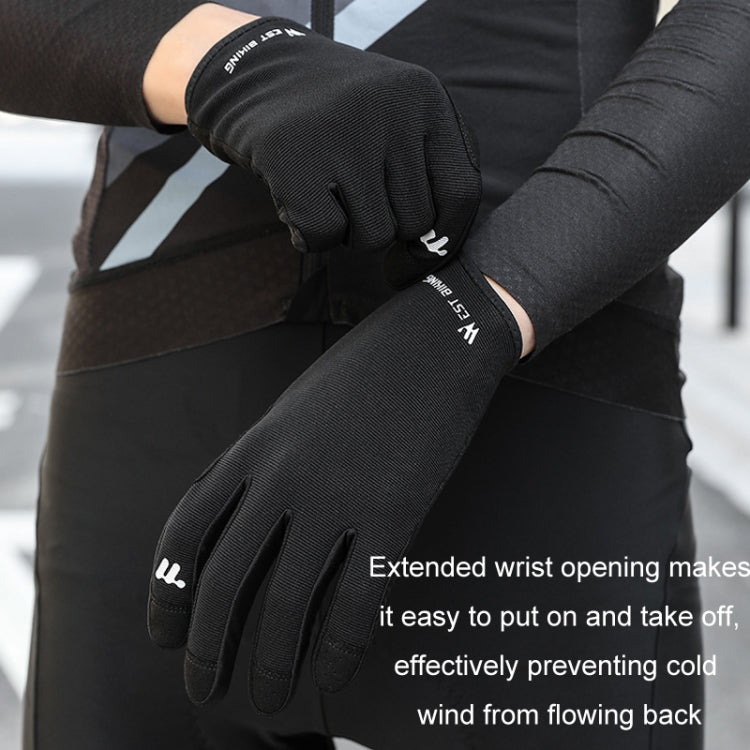 WEST BIKING Cycling Anti-slip Breathable Touch Screen Gloves, Size: M(Black) - free shipping - PMC TechLife - Order now!