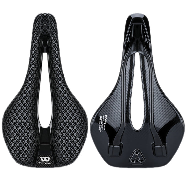 WEST BIKING Road Bicycle Carbon Fiber Ultralight Breathable Seat(Black) - free shipping - PMc TechLife - Order now!
