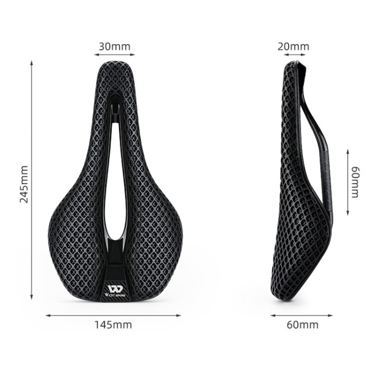 WEST BIKING Road Bicycle Carbon Fiber Ultralight Breathable Seat(Black) - free shipping - PMc TechLife - Order now!
