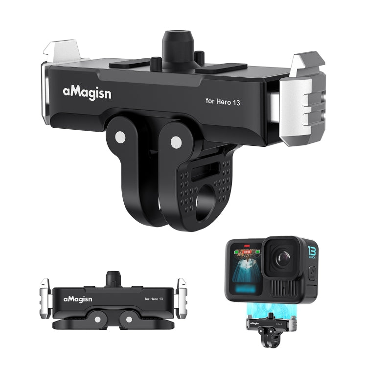 For GoPro HERO13 Black aMagisn Metal Magnetic Quick Release Base Dual Interface Adapter - free shipping - PMC TechLife - Order now!
