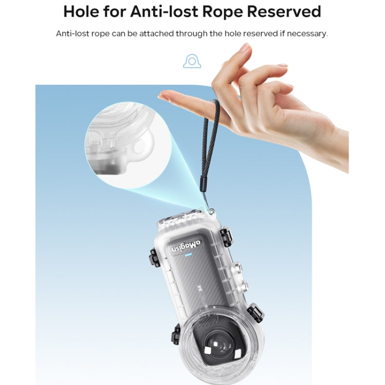 For Insta360 X4 aMagisn 50m Depth Waterproof Protective Case Quick Release Invisible Diving Cover - free shipping - PMc TechLife - Order now!