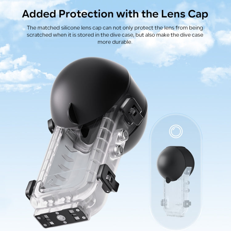 For Insta360 X4 aMagisn 50m Depth Waterproof Protective Case Quick Release Invisible Diving Cover - free shipping - PMc TechLife - Order now!