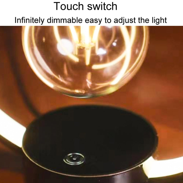 Magnetic Levitation Light Bulb Table Lamp Desktop Ambient Luminous Night Light, Specification: EU Plug(Black) - Night Lights by PMc TechLife | Online Shopping South Africa | PMc TechLife | Buy Now Pay Later Mobicred
