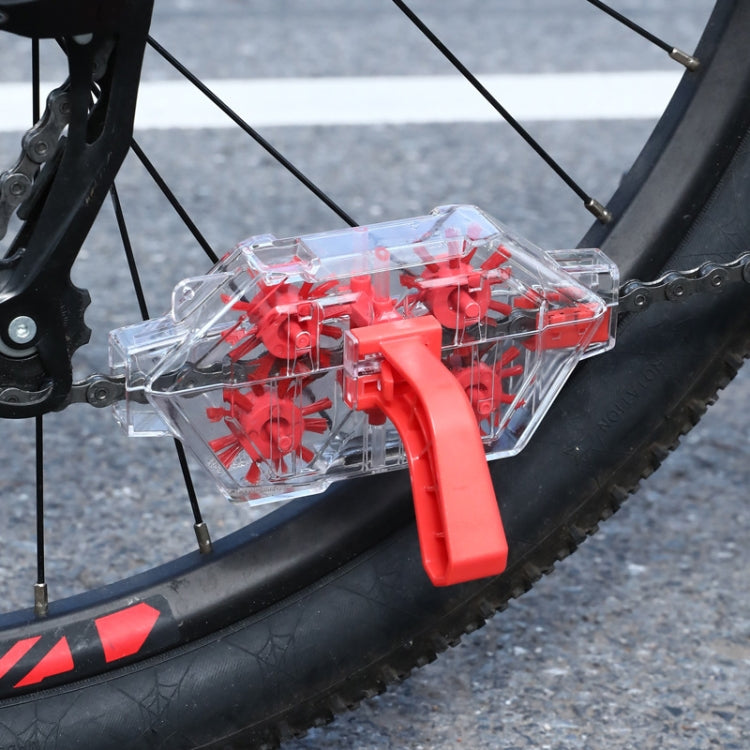 Bicycle Chain Cleaner Visual Immersion Chain Cleaner Brush Road Bike Cleaning Tool(Transparent) - Maintenance tools by PMC TechLife | Online Shopping South Africa | PMC TechLife | Buy Now Pay Later Mobicred