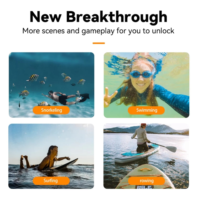 TELESIN Bluetooth Buoyancy Bar 15m Waterproof Depth  For GoPro HERO13 / 12 / 11 / 10 / 9 / 8 Black - free shipping - PMC TechLife - Order now!