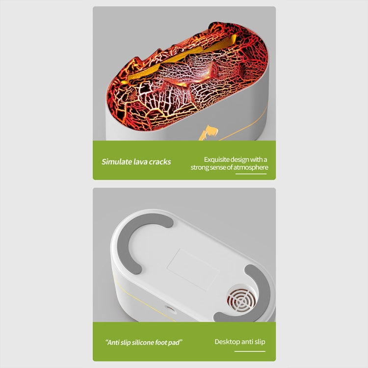 HX853B USB Plug-In Colorful Flame Lighting Effect Aromatherapy Humidifier(White) - free shipping - PMC TechLife - Order now!