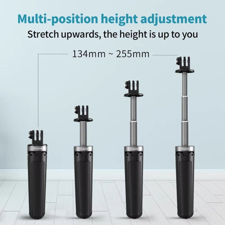 TELESIN  Universal Mini Desktop Selfie Tripod for Sports Camera 13.4-25.5cm Height Adjustable - free shipping - PMC TechLife - Order now!