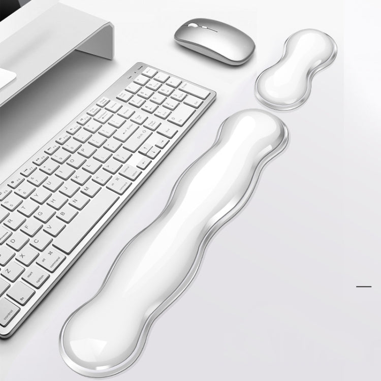 Cool Silicone Keyboard Wrist Rest Mouse Pad Relieve Wrist Fatigue, Spec: Large Transparent - Mouse Pads by PMC TechLife | Online Shopping South Africa | PMC TechLife | Buy Now Pay Later Mobicred