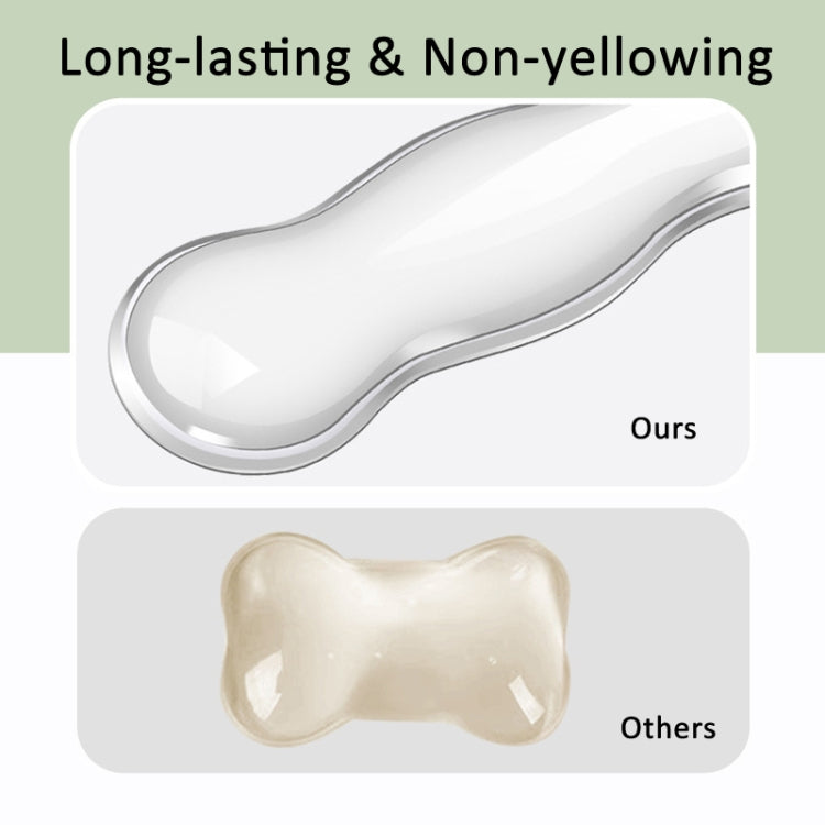 Cool Silicone Keyboard Wrist Rest Mouse Pad Relieve Wrist Fatigue, Spec: Large Transparent Gray - Mouse Pads by PMC TechLife | Online Shopping South Africa | PMC TechLife | Buy Now Pay Later Mobicred