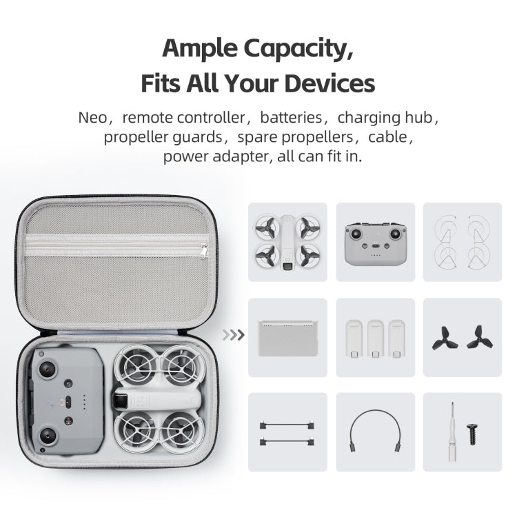 For DJI NEO Fly More Combo aMagisn Handbag Shoulder Bag(White) - free shipping - PMC TechLife - Order now!