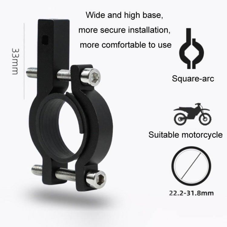 Aluminum Alloy Motorcycle Bicycle Navigation Mobile Phone Holder(Orange) - free shipping - PMC TechLife - Order now!