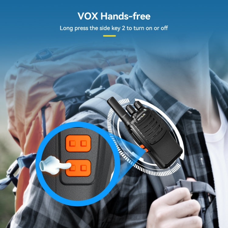 RETEVIS H777 1pair 16 Channels Compact Portable Handheld Walkie Talkie With Charging Base, Style: FRS - free shipping - PMC TechLife - Order now!