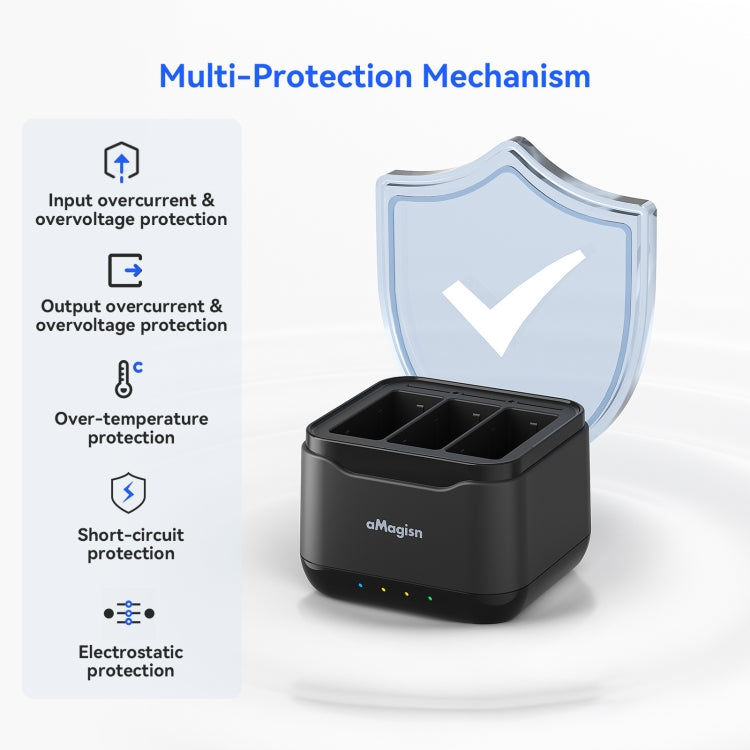 For GoPro HERO13 Black AMagisn Battery Charger Charging Seat - free shipping - PMC TechLife - Order now!