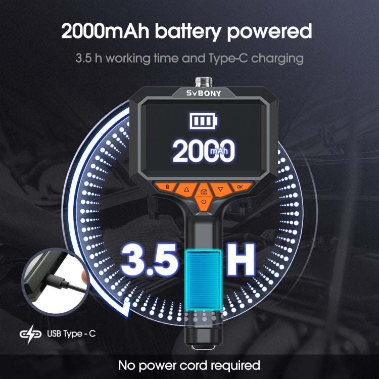 SVBONY SM501 Industrial Borescope 2 Megapixel HD 4.3-inch IP67 Waterproof Probe - free shipping - PMC Jewellery - Order now!