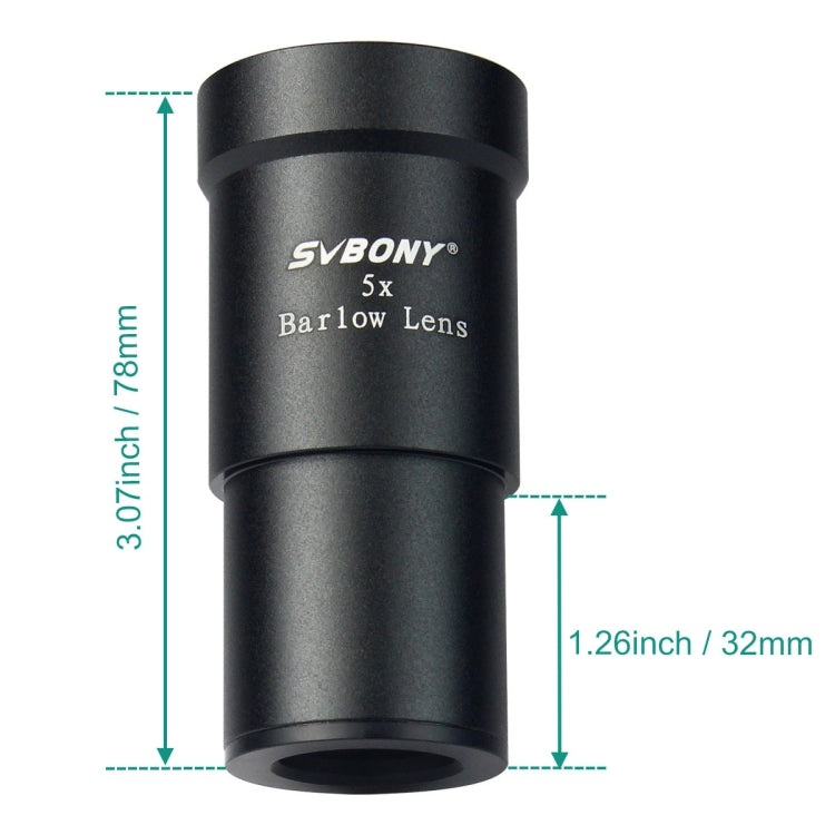 SVBONY F9102A 1.25 Inch 5x Multiplier Astronomical Telescope Accessories - free shipping - PMC TechLife - Order now!