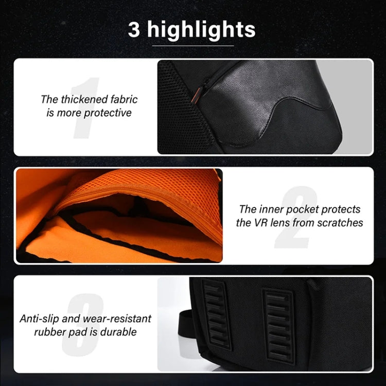 STARTRC GAMES VR Universal Storage Bag Handheld Crossbody Bag(Black) - free shipping - PMC Jewellery - Order now!