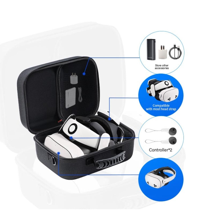 STARTRC GAMES VR Glasses Accessories Handheld Crossbody Hard Shell Storage Bag(Black) - free shipping - PMC Jewellery - Order now!