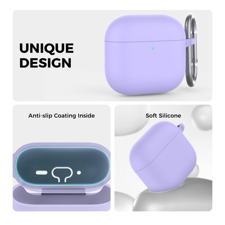 For Airpods 4 AhaStyle WG163 Earphone Drop-Proof Dust-Proof Silicone Protective Case With Cleanning Pen(Blue) - free shipping - PMC Jewellery - Order now!