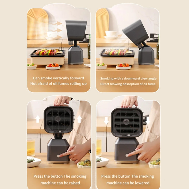 Desktop Range Hood Barbecue Small Movable Liftable Extractor Hood 2 Wind Speeds Adjust UK Plug - free shipping - PMC TechLife - Order now!