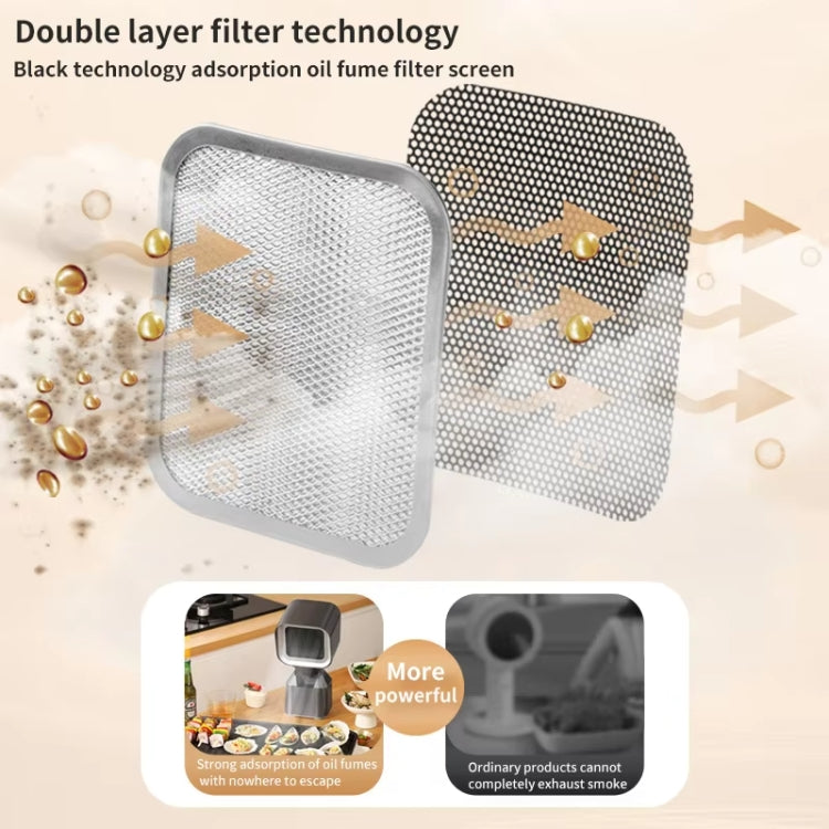 Desktop Range Hood Barbecue Small Movable Liftable Extractor Hood 2 Wind Speeds Adjust UK Plug - free shipping - PMC TechLife - Order now!