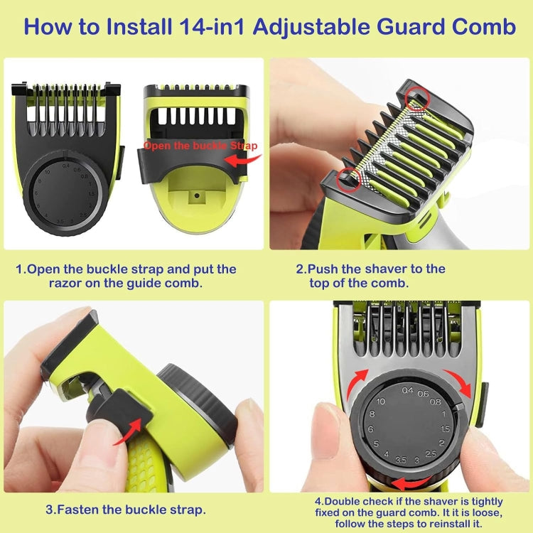 Body Comb For Philips OneBlade QP2520 QP2530 QP2630 Electric Trimmer Shaver - Accessories by PMC TechLife | Online Shopping South Africa | PMC TechLife | Buy Now Pay Later Mobicred
