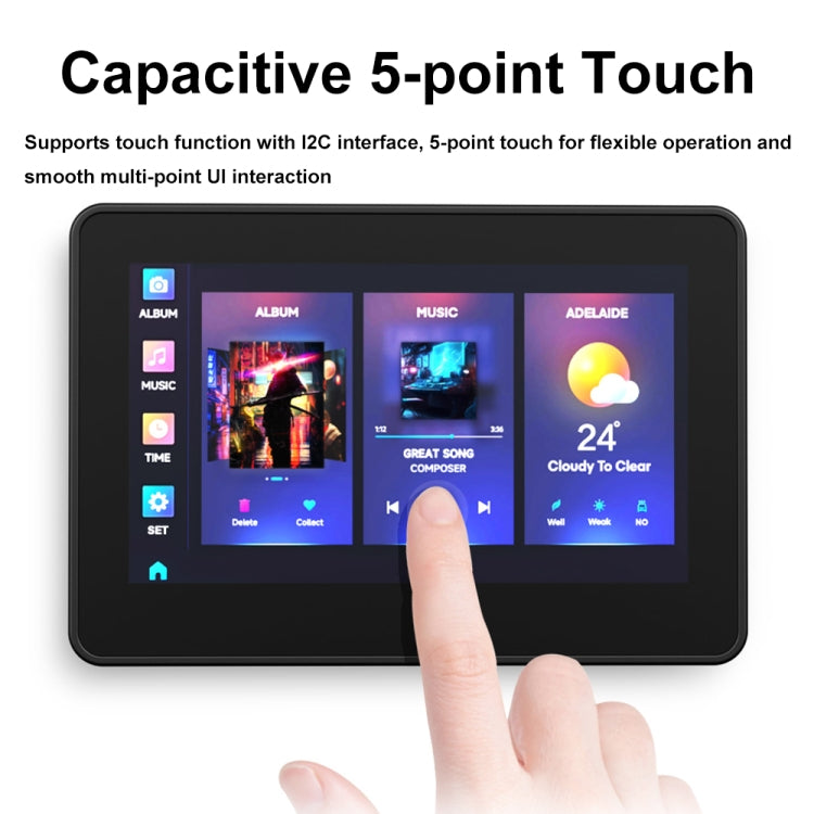 Waveshare ESP32-S3 4.3inch 800×480 Touch LCD Development Board without Case - free shipping - PMC Jewellery - Order now!