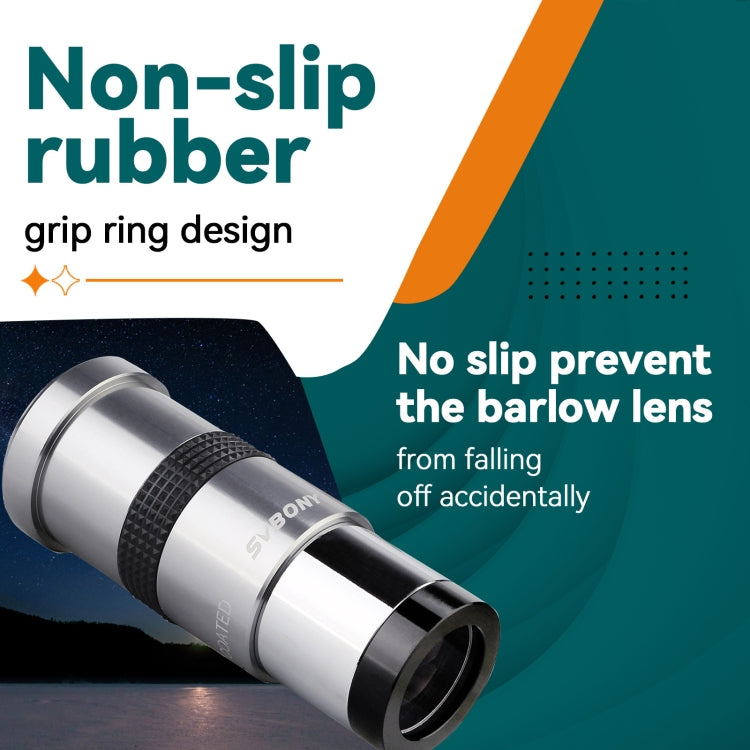 SVBONY SV137 1.25 inch 3X Magnifier Non-M42 Screw Version Without T-Port - Accessories by SVBONY | Online Shopping South Africa | PMC TechLife | Buy Now Pay Later Mobicred