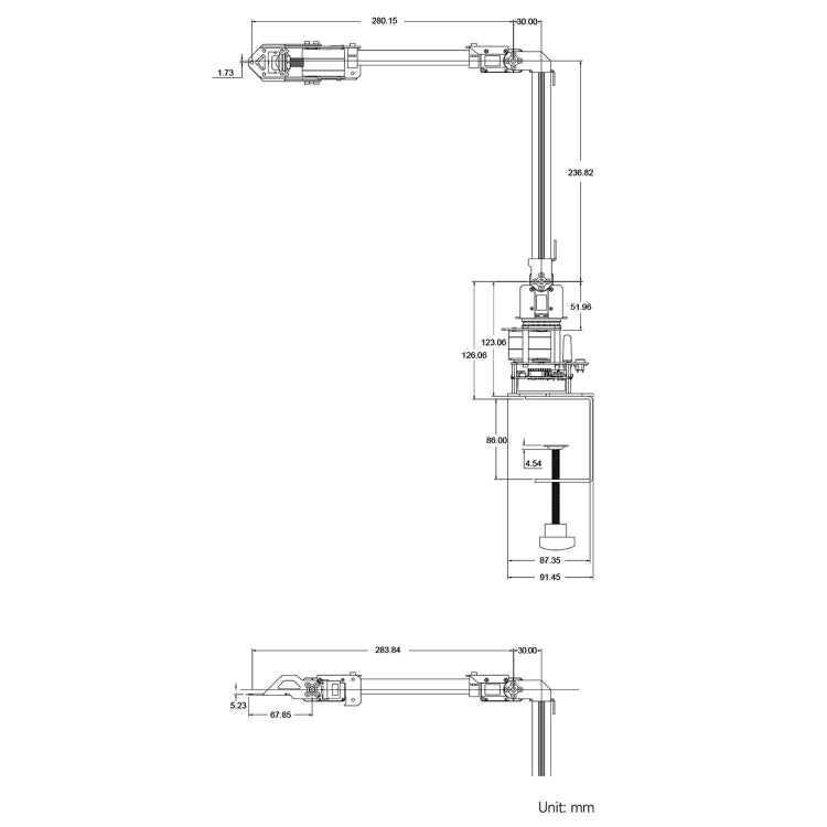 Waveshare 25118 RoArm-M2-S Desktop Robotic Arm Kit, Based On ESP32, 4-DOF(UK Plug) - free shipping - PMc TechLife - Order now!