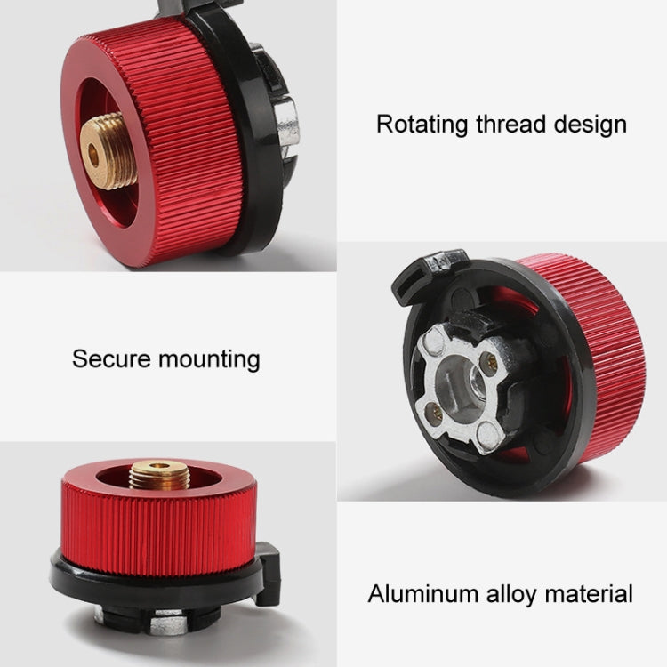Outdoor Camping Gas Cylinder Adapter Stove Connector Closed Snap Gas Canister Converter, Color: Small Red - Cookwares & Tablewares by PMC TechLife | Online Shopping South Africa | PMC TechLife | Buy Now Pay Later Mobicred