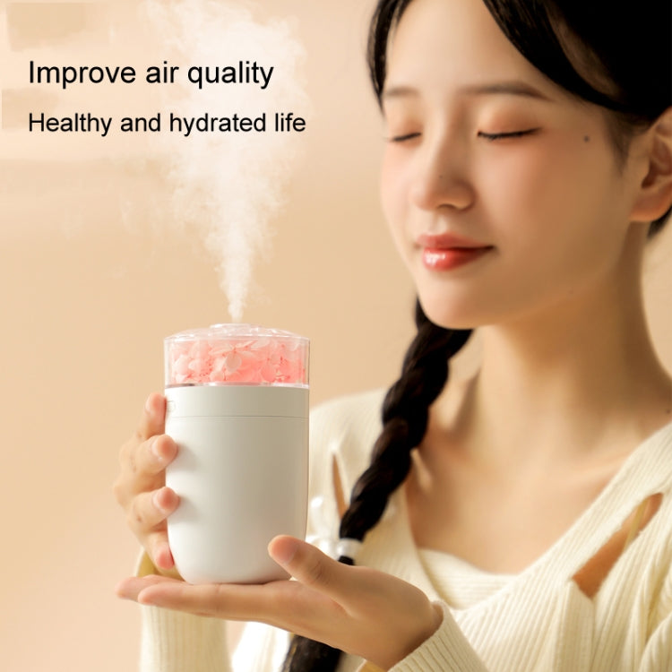 230ml Flower Air Humidifier USB Home Car Aroma Humidifier With Colorful Ambient Light(Pink) - free shipping - PMC TechLife - Order now!
