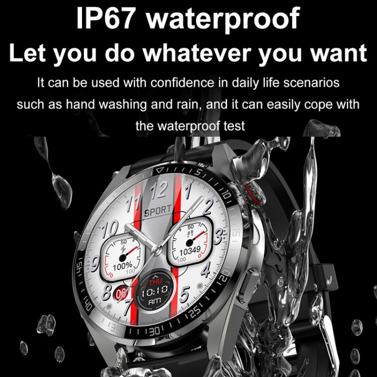 1.43 inch AMOLED Screen Smartwatch Heart Rate Blood Pressure Monitoring Bluetooth Talking Sports Watch, Color: Black Silicone Strap - Smart Watches by PMC TechLife | Online Shopping South Africa | PMC TechLife | Buy Now Pay Later Mobicred