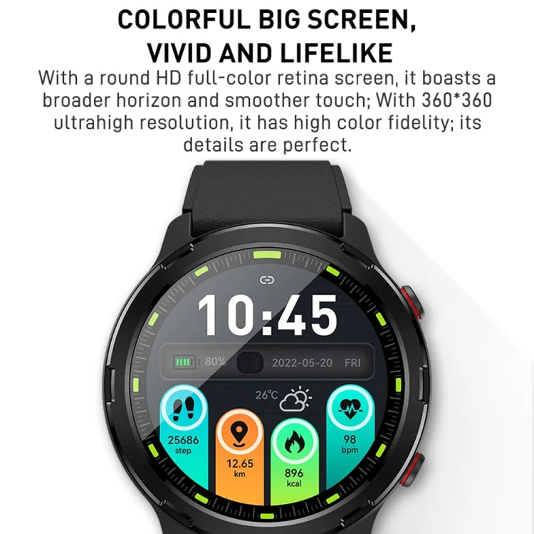 Outdoor GPS Sport Watch 1.32inch HD Round Screen Multi Sport Mode Smartwatch(Silver) - Smart Watches by PMC TechLife | Online Shopping South Africa | PMC TechLife | Buy Now Pay Later Mobicred