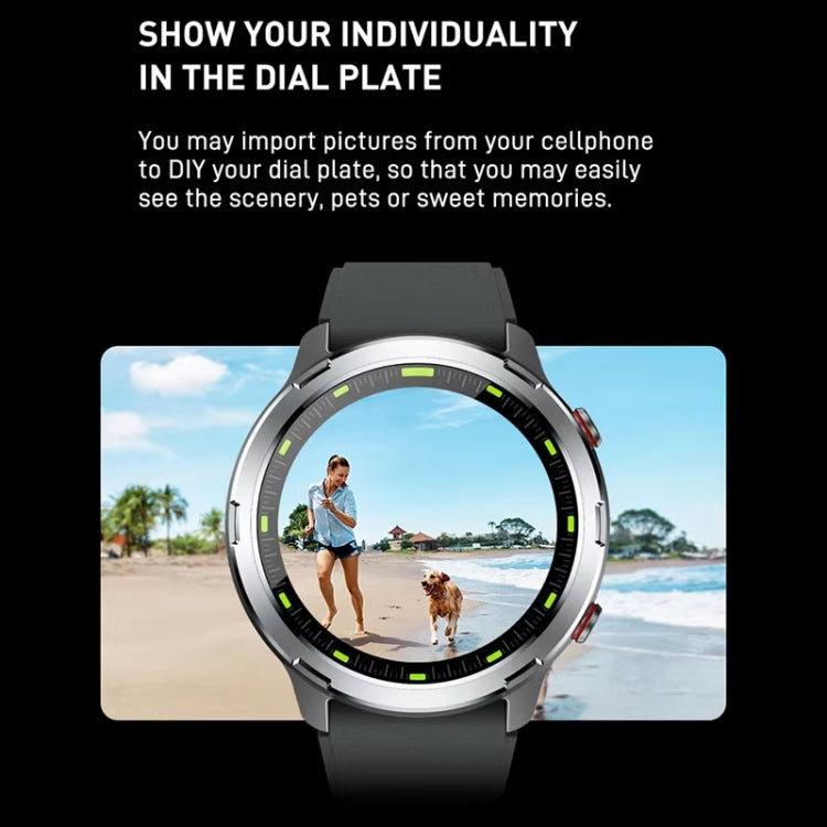 Outdoor GPS Sport Watch 1.32inch HD Round Screen Multi Sport Mode Smartwatch(Black) - free shipping - PMC TechLife - Order now!