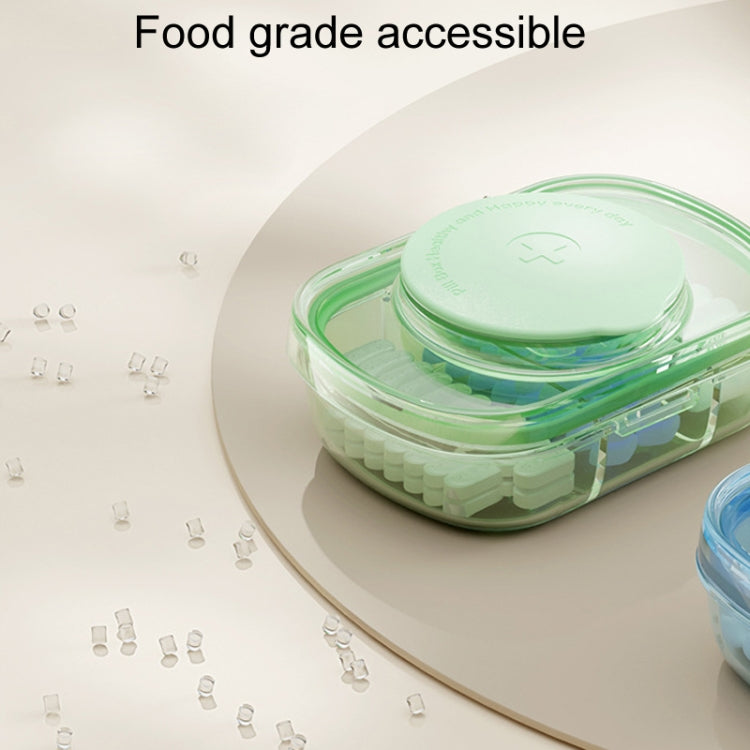 Portable Compartment Sealed Medicine Organizer Large Capacity Pill Dispenser(Green) - free shipping - PMC TechLife - Order now!