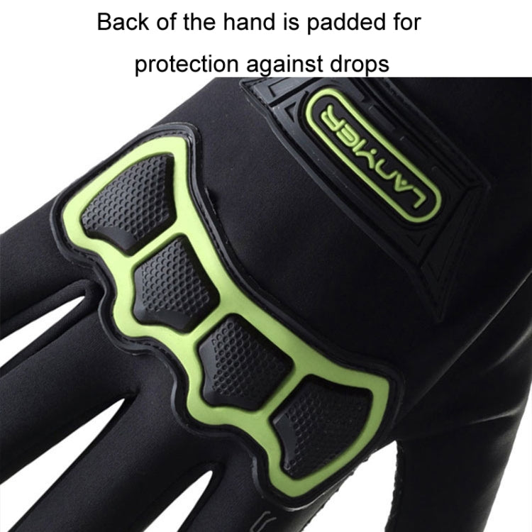 LANYIER Fall Winter Motorcycle Outdoor Riding Gloves Men Velvet Warm Non-slip Touch Screen Windproof Gloves, Size: Average(Blue) - Locomotive Gloves by LANYIER | Online Shopping South Africa | PMC TechLife | Buy Now Pay Later Mobicred