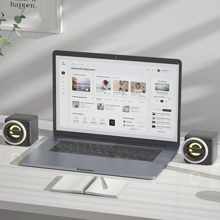 K1 Mini Desktop Computer Wired Speakers USB Subwoofer Speaker, Color: Light Edition Purple - free shipping - PMC TechLife - Order now!