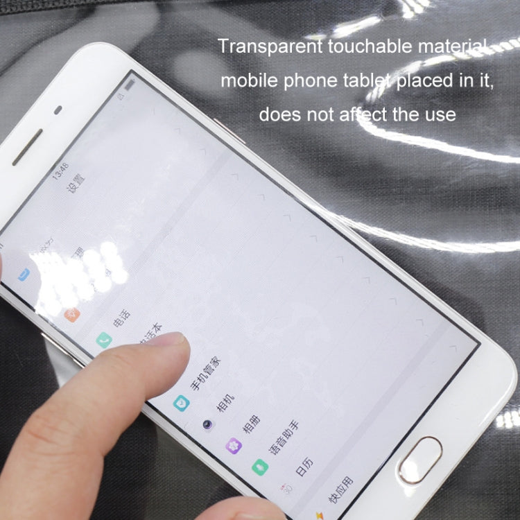 Car Seat Back Waterproof Transparent Tablet Storage Bag(Black) - Stowing Tidying by PMC Jewellery | Online Shopping South Africa | PMC Jewellery | Buy Now Pay Later Mobicred