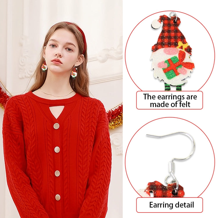 Christmas Element Cartoon Decoration Earrings Shiny Earrings, Spec: Elk - free shipping - PMc TechLife - Order now!