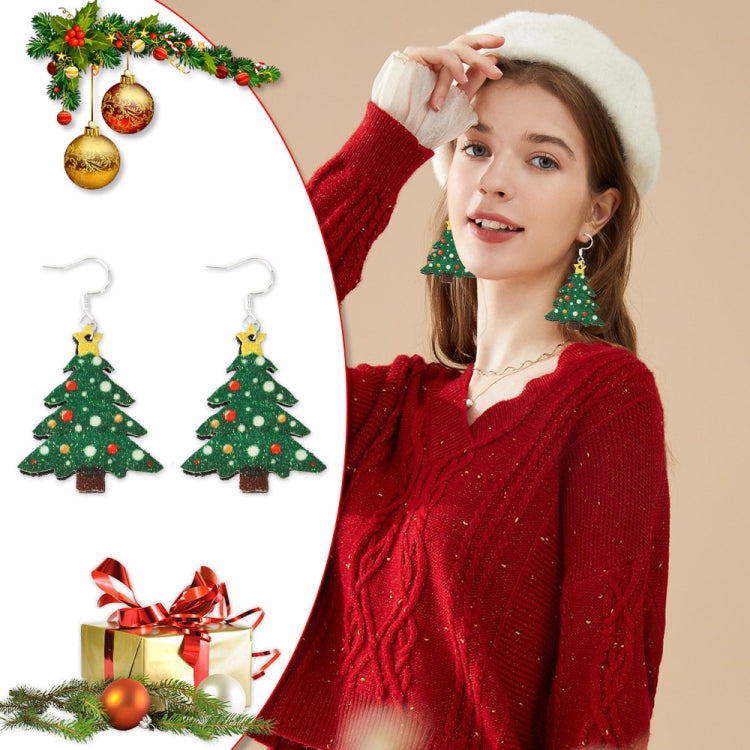 Christmas Element Cartoon Decoration Earrings Shiny Earrings, Spec: Snowman - free shipping - PMc TechLife - Order now!