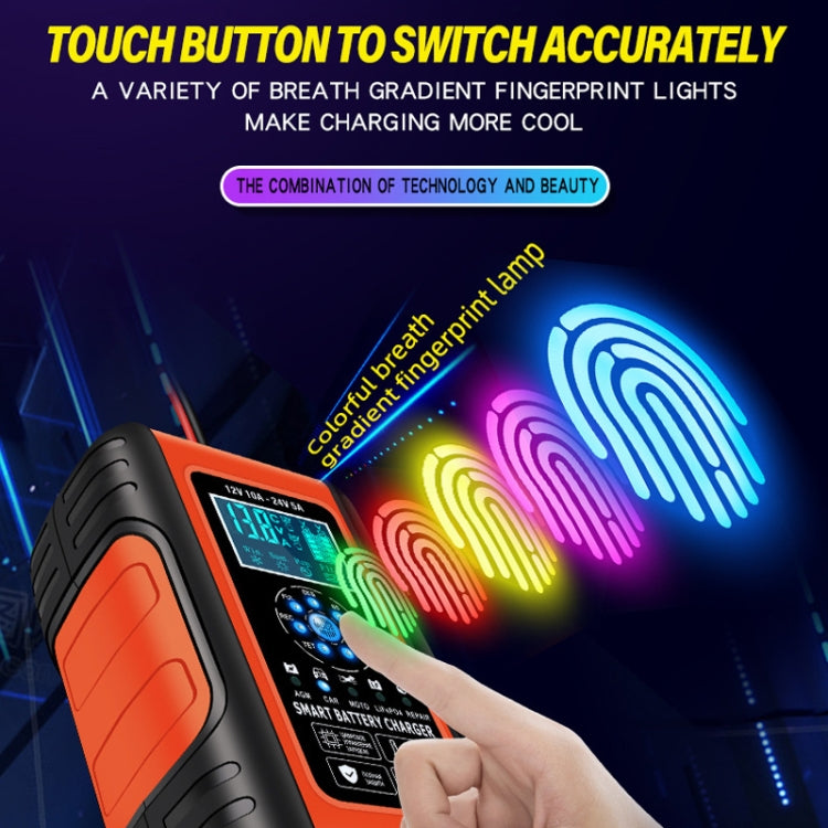 ANHTCzyx 12V/24V 6-180AH 7-Stage Smart Car Motorcycle Battery Charger(UK Plug) - free shipping - PMC Jewellery - Order now!