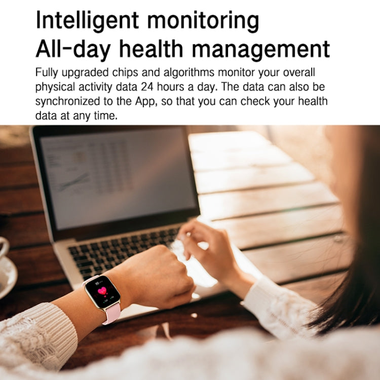 Blood Oxygen / Sleep / Heart Rate Health Monitoring Smart Watch Square Sports Watch(Black) - Smart Watches by PMC TechLife | Online Shopping South Africa | PMC TechLife | Buy Now Pay Later Mobicred