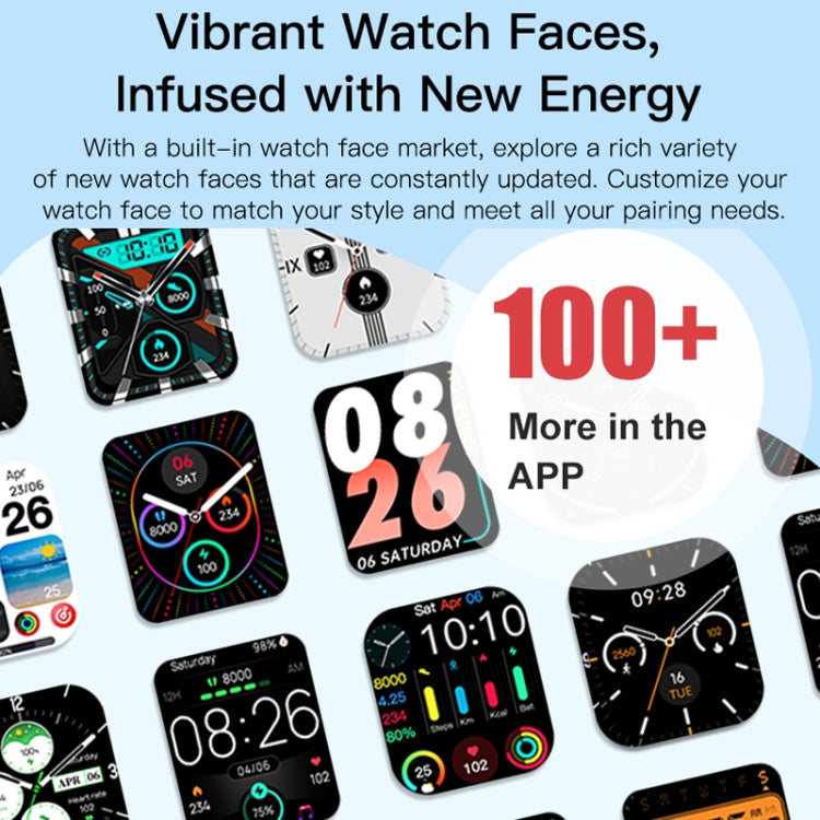 Sports Smart Watch 2.06 Inch Ultra HD AMOLED Screen Bluetooth Talking Watch(White) - Smart Watches by PMC TechLife | Online Shopping South Africa | PMC TechLife | Buy Now Pay Later Mobicred