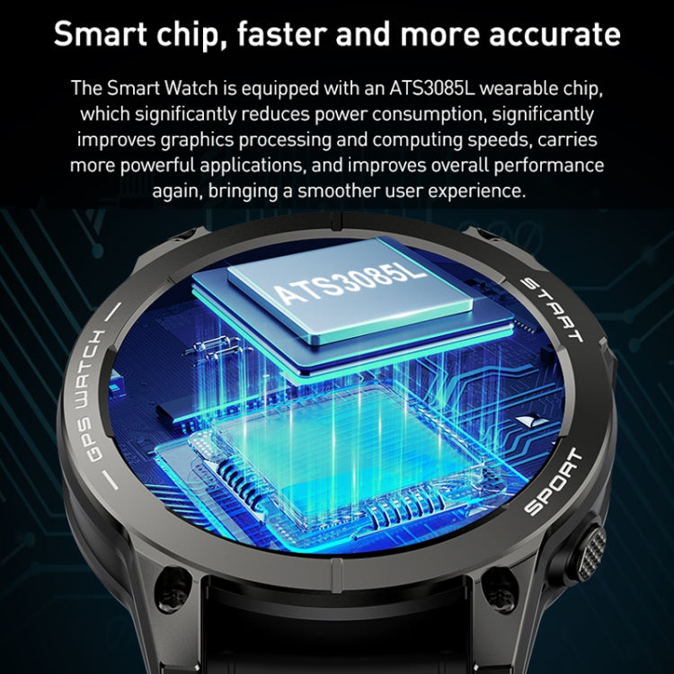 Outdoor Sports Smart Watch 1.43 Inch Ultra HD AMOLED Screen Bluetooth Talking Watch(Orange) - Smart Watches by PMC TechLife | Online Shopping South Africa | PMC TechLife | Buy Now Pay Later Mobicred