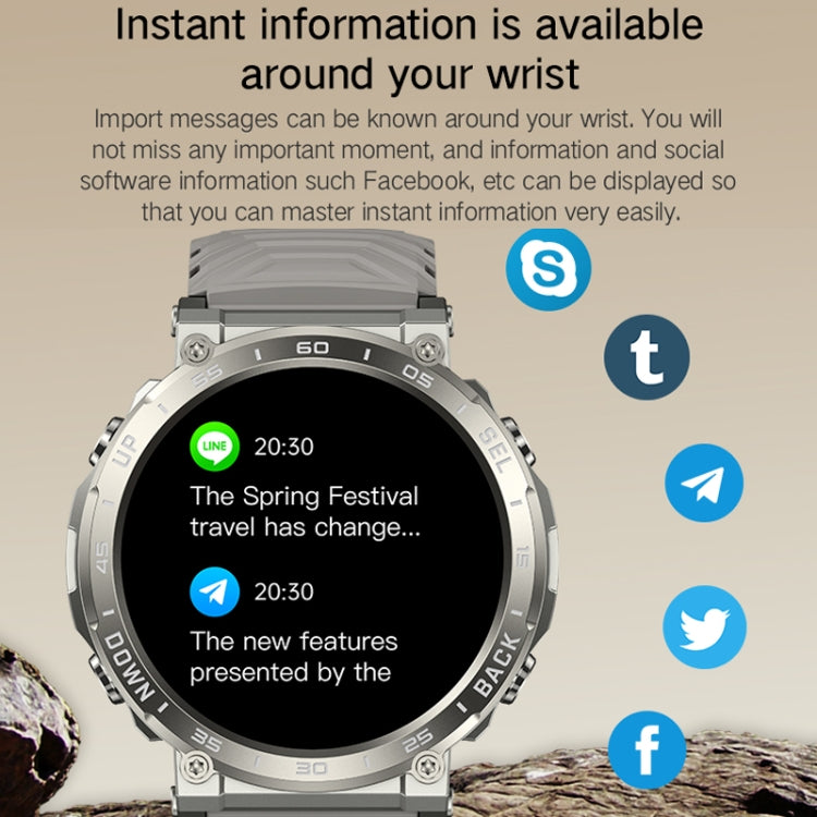 Bluetooth Talk Outdoor Pedometer Exercise Heart Rate Sleep Monitoring Smart Watch(Black) - Smart Watches by PMC TechLife | Online Shopping South Africa | PMC TechLife | Buy Now Pay Later Mobicred