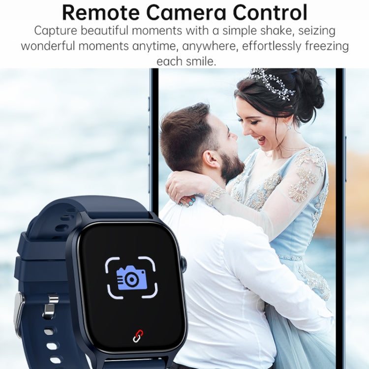 Bluetooth Talk HD Large Screen Heart Rate Oxygen Monitoring Multi-Sport Mode Smart Watch(Black) - Smart Watches by PMC TechLife | Online Shopping South Africa | PMC TechLife | Buy Now Pay Later Mobicred