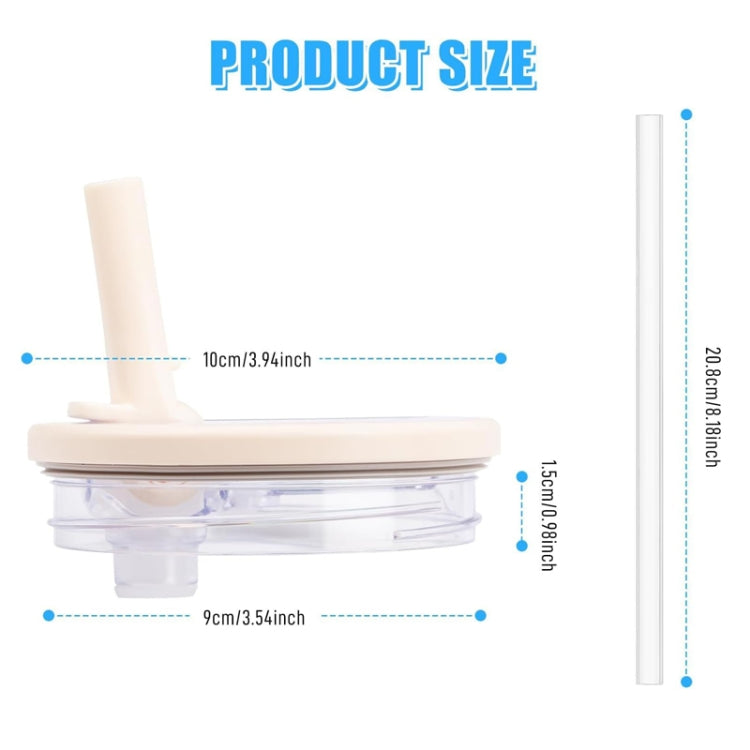 For Stanley 40oz Adventure Quencher Transparent Straw Lid Replacement Parts, Spec: 4pcs /Set White - Vacuum Thermoses & Cups by PMC TechLife | Online Shopping South Africa | PMC TechLife | Buy Now Pay Later Mobicred