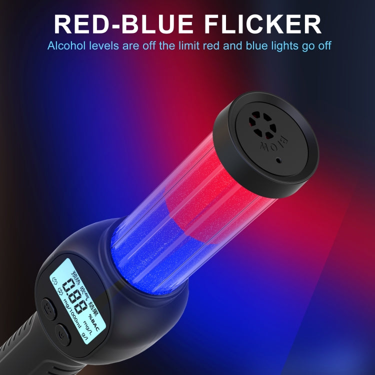 Portable Personal Alcohol Tester High-precision Breathalyzer with Alarm Light English Version - free shipping - PMC Jewellery - Order now!