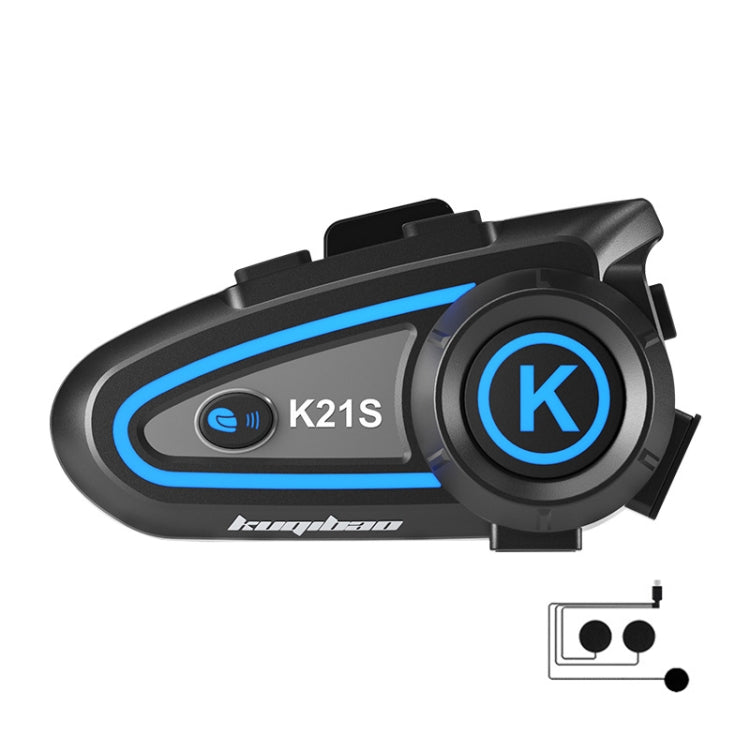 KUQIBAO K21S Motorcycle Riding Helmet Dual Intercom Bluetooth Headset With Lights(Soft Microphone) - free shipping - PMC TechLife - Order now!